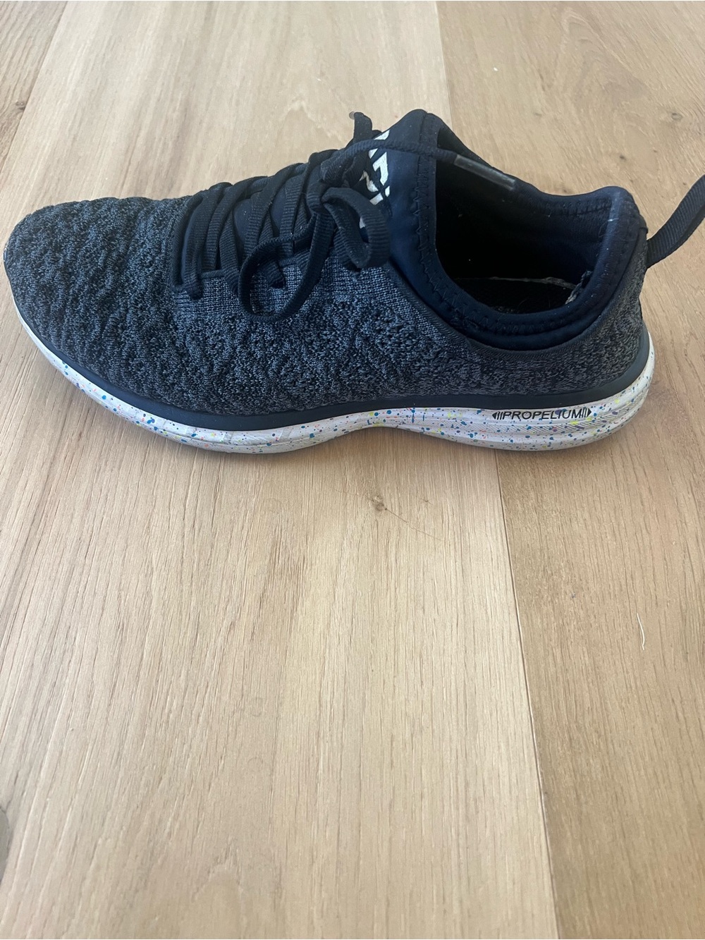 APL Knit Athletic Sneakers in Charcoal Black